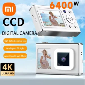 Xiaomi 4k Digital Camera 64 Million Pixels Camera HD Dual Lens Card With Zoom & Auto Focus Smart Fill Light Flash Video CCD